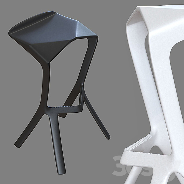 Bar stool Signal Hoker Volt. 3ds Max - thumbnail 2