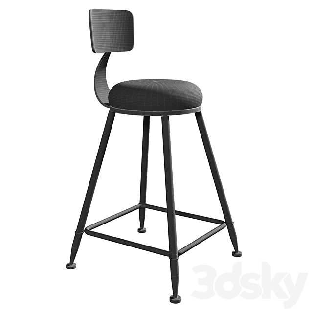 Bar stool SUNSHINE 3DSMax File - thumbnail 5