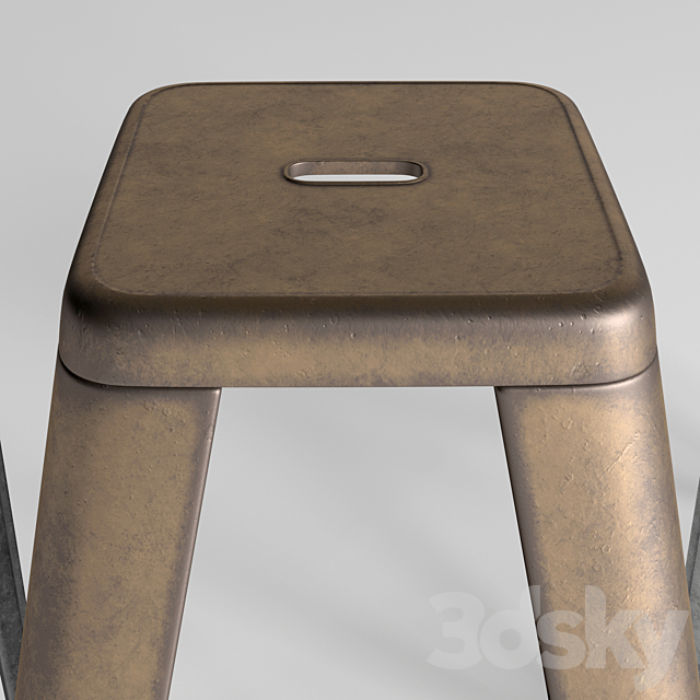 bar stool Tolix 3DSMax File - thumbnail 3