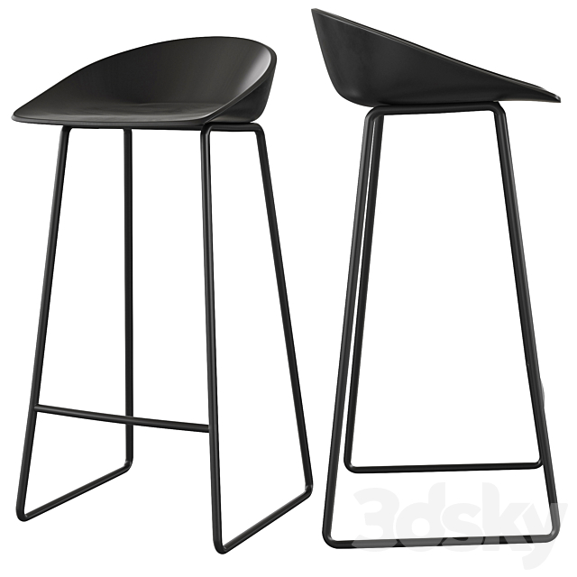 Bar stool Vases 3DS Max Model - thumbnail 5