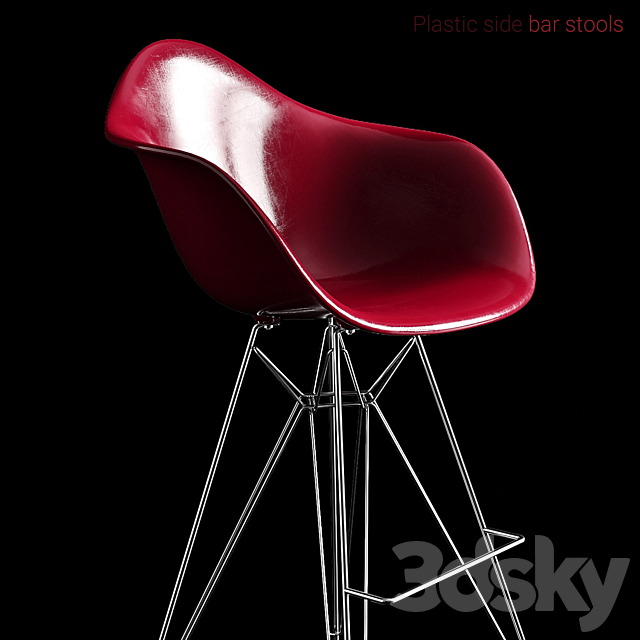 Bar stools eames 3DSMax File - thumbnail 3