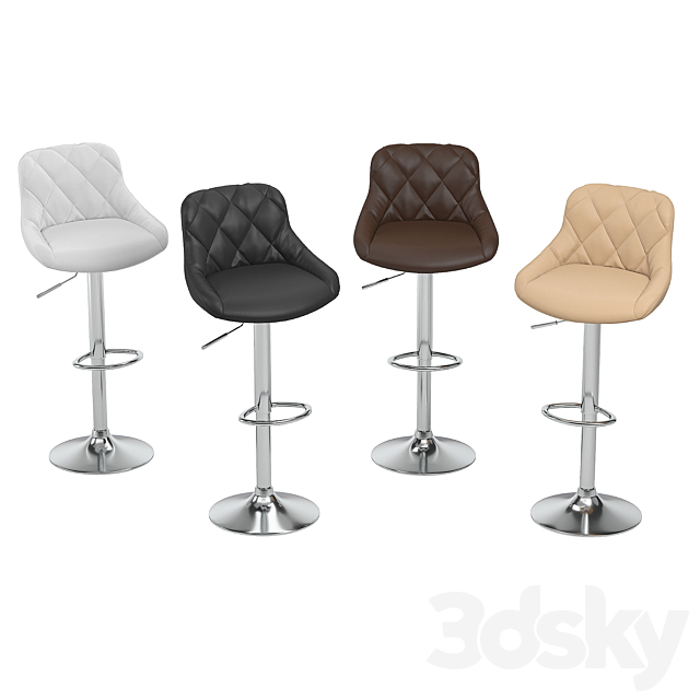 Bar stools hoker krokus 14 BETINA 3DS Max Model - thumbnail 2