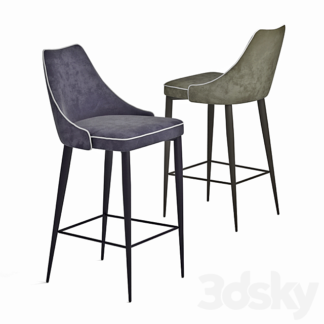 Barstool BONTEMPI CASA CLARA 3DSMax File - thumbnail 1