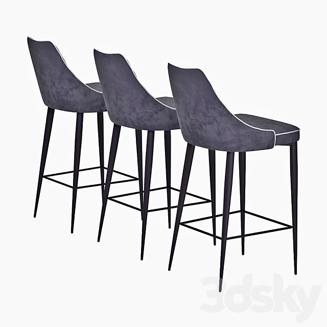 Barstool BONTEMPI CASA CLARA 3DSMax File - thumbnail 2