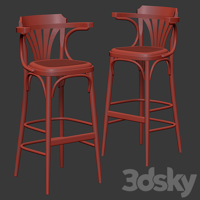 Barstool by TON 3DSMax File - thumbnail 4