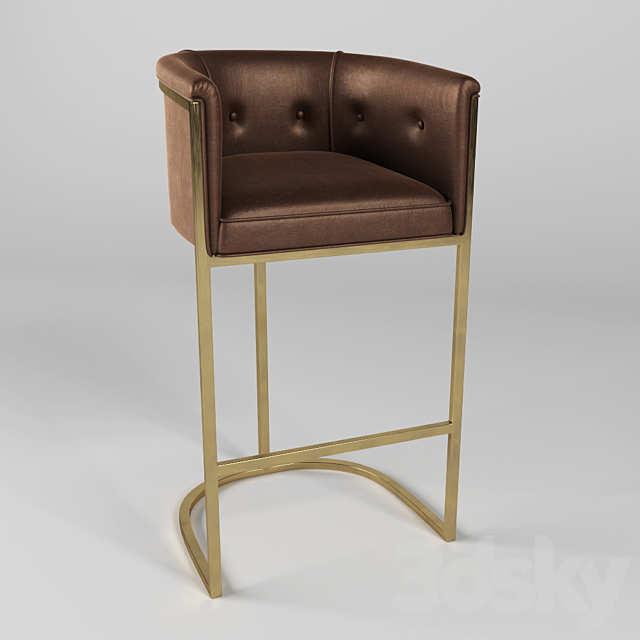 Barstool Calvin Arteriors Home FURNITURE 6826 3DSMax File - thumbnail 1