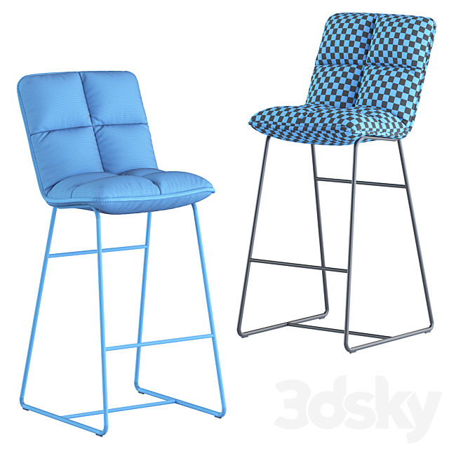 Barstool cloud 3DS Max Model - thumbnail 5