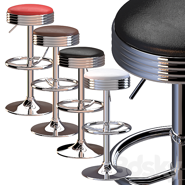 Barstool Constantino Detroit Bar stool 3DSMax File - thumbnail 1