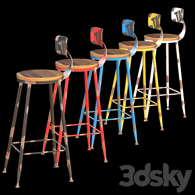 Barstool CRAFT 3DS Max Model - thumbnail 3