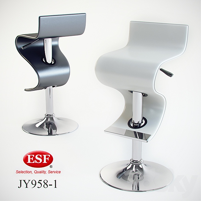 Barstool ESF JY958-1 3DSMax File - thumbnail 1