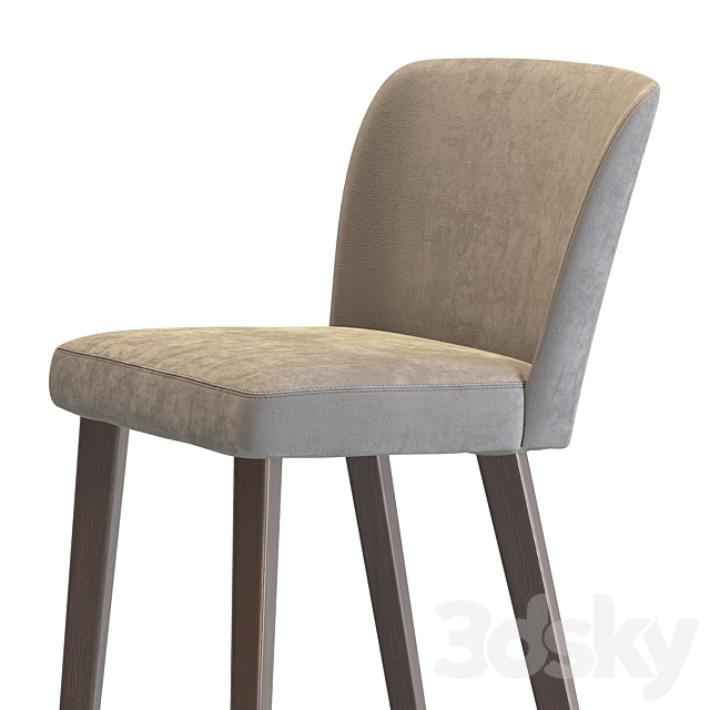 Barstool Eva 3DS Max Model - thumbnail 3