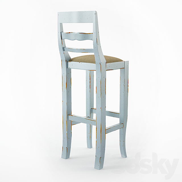 Barstool Glamour by Tonin 3DS Max Model - thumbnail 2