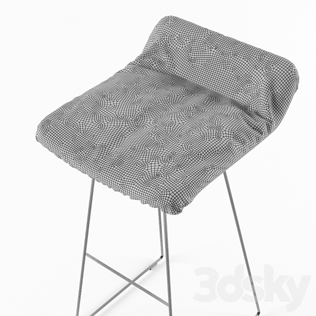 Barstool Leya bar stool 3DS Max Model - thumbnail 3