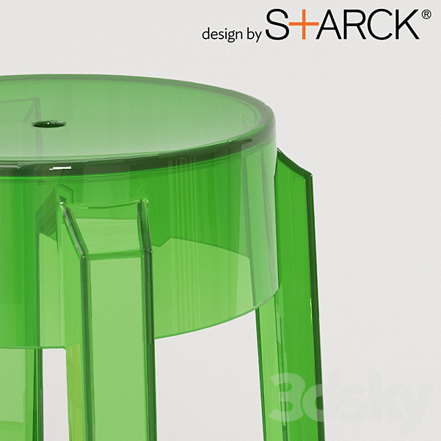 Barstool PHILIPPE STARCK – Ghost 3DS Max Model - thumbnail 3