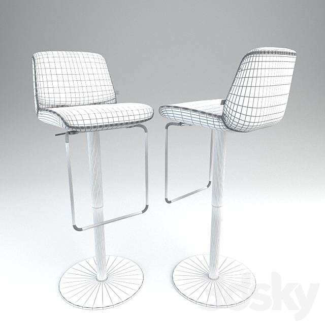 Barstool Rolf Benz sinus 3DSMax File - thumbnail 3