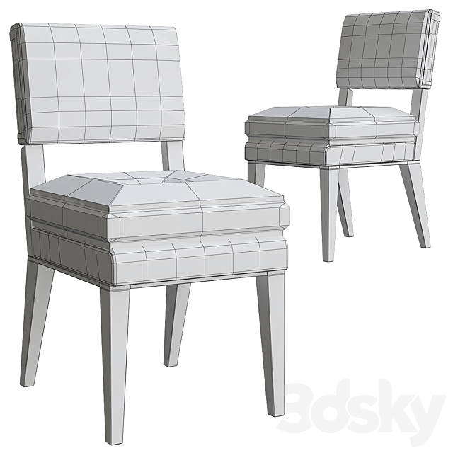 Basel Dining Chair Frato Interiors 3DSMax File - thumbnail 2