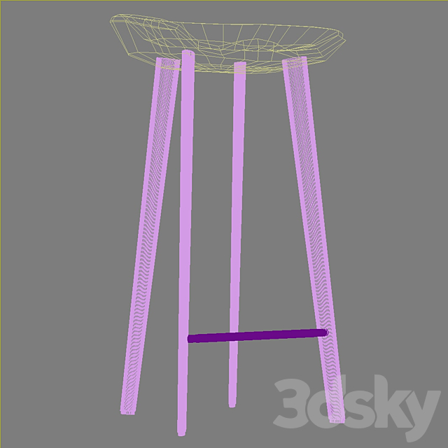 BassamFellows Tractor Stools 3DSMax File - thumbnail 4