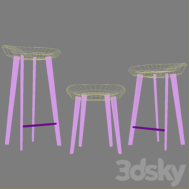 BassamFellows Tractor Stools 3DSMax File - thumbnail 5