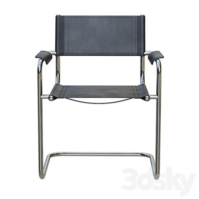 Bauhaus Armchair MS65 3DSMax File - thumbnail 2