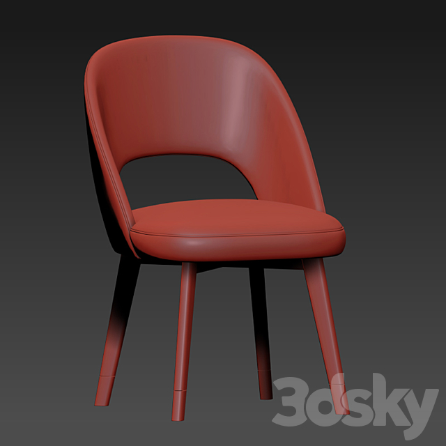 Baxter Colette Chair Dining Chair 3DSMax File - thumbnail 3