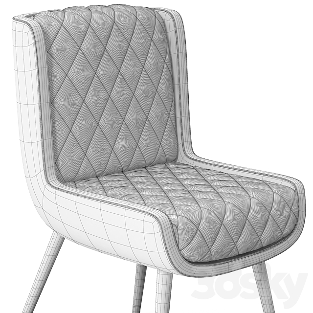 Baxter Dolly baby chair 3DS Max Model - thumbnail 3