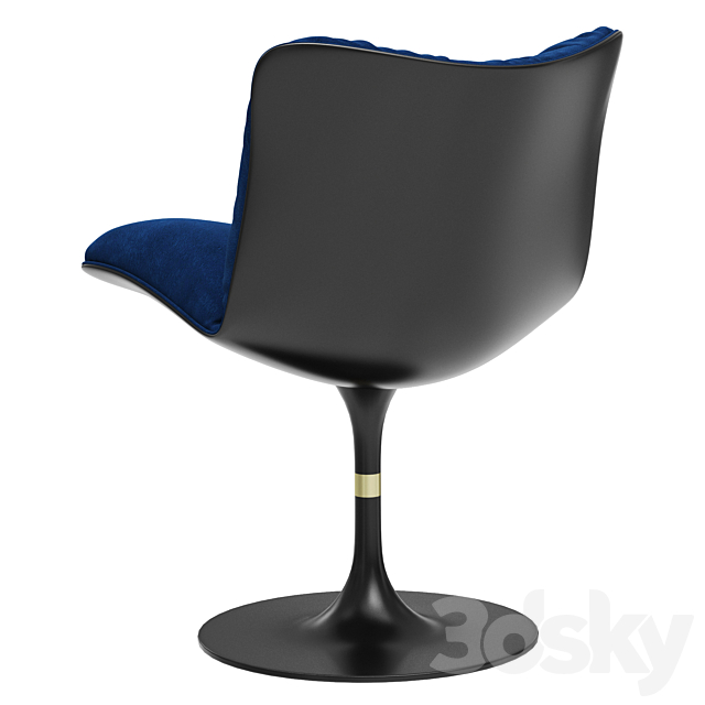 Baxter marilyn chair 3ds Max - thumbnail 2