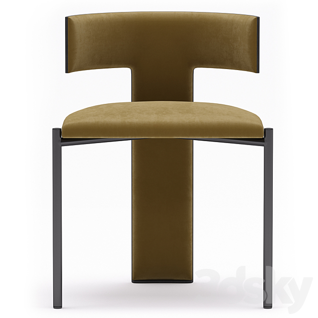 Baxter Zefir Chair 3DS Max Model - thumbnail 3