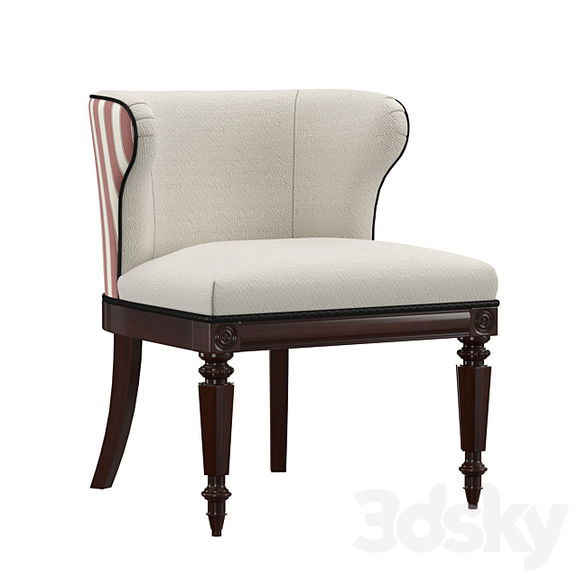 Baynard Conversation Chair 3ds Max - thumbnail 2