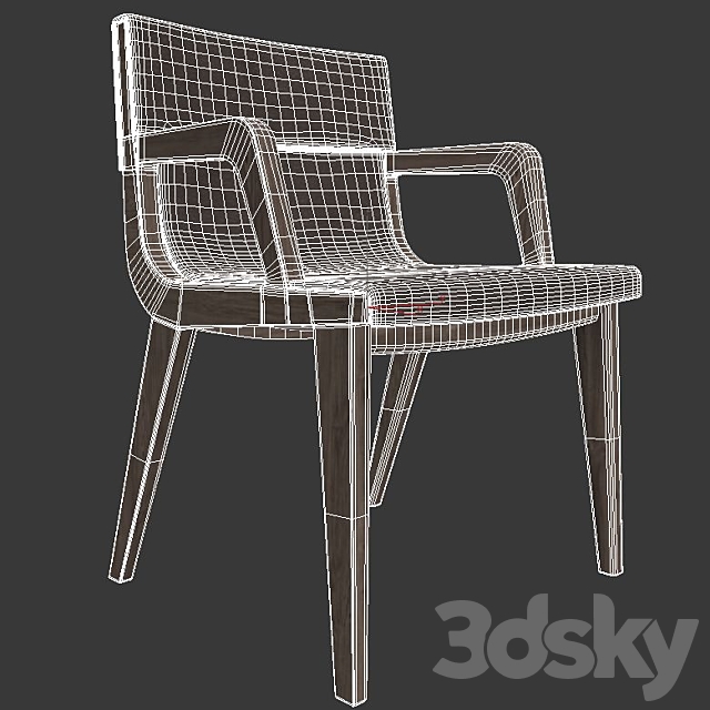 b&b Acanto Chair 3DSMax File - thumbnail 2