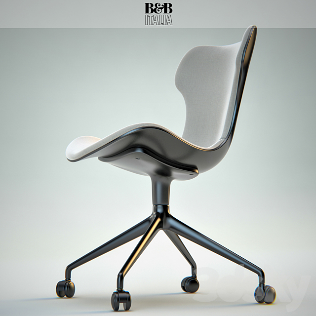 B&B Italia chair PAPILIO SHELL (SH3 SH4) 3ds Max - thumbnail 2