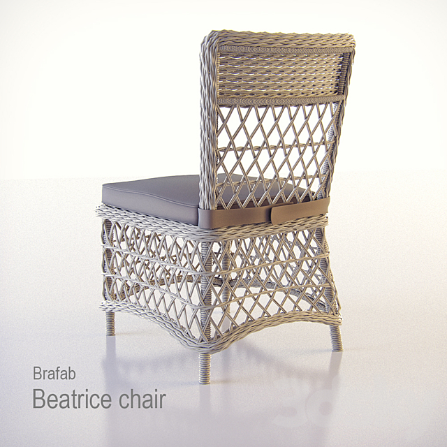 Beatrice chair Brafab 3DS Max Model - thumbnail 2