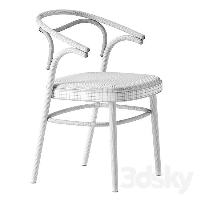 Beaulieu chair by Gebrueder Thonet Vienna 3DSMax File - thumbnail 4