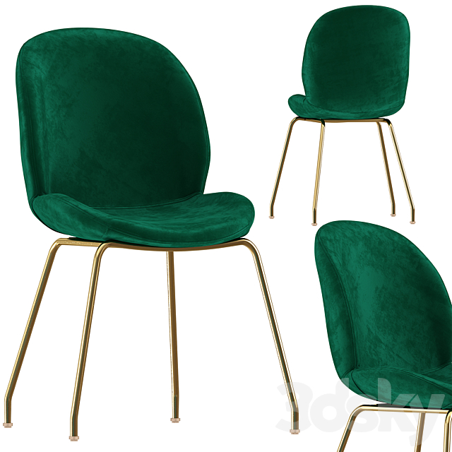 Beetle Chairs 3ds Max - thumbnail 2