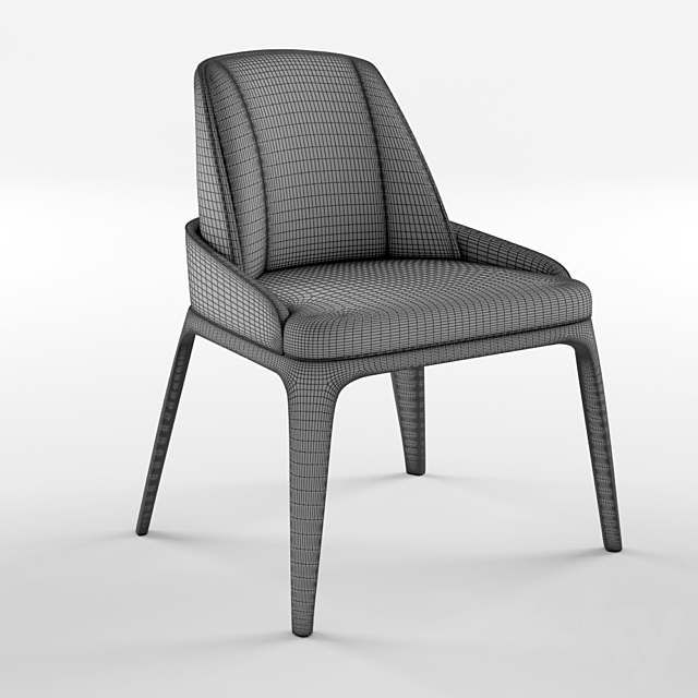 Bentley home malvern chair 3DSMax File - thumbnail 3