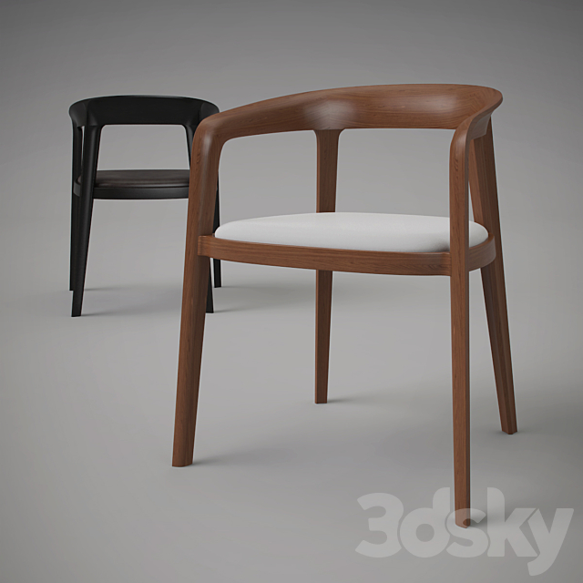 BERNHARDT Corvo Chair 3DS Max Model - thumbnail 2