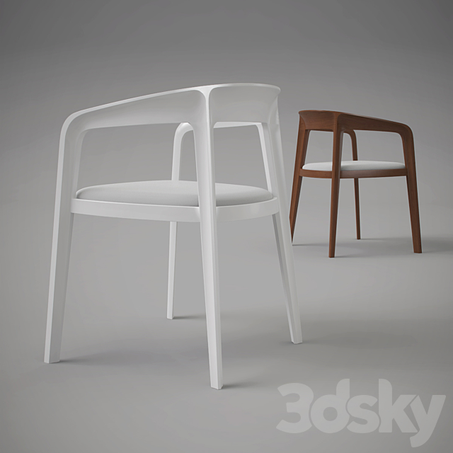 BERNHARDT Corvo Chair 3DS Max Model - thumbnail 3