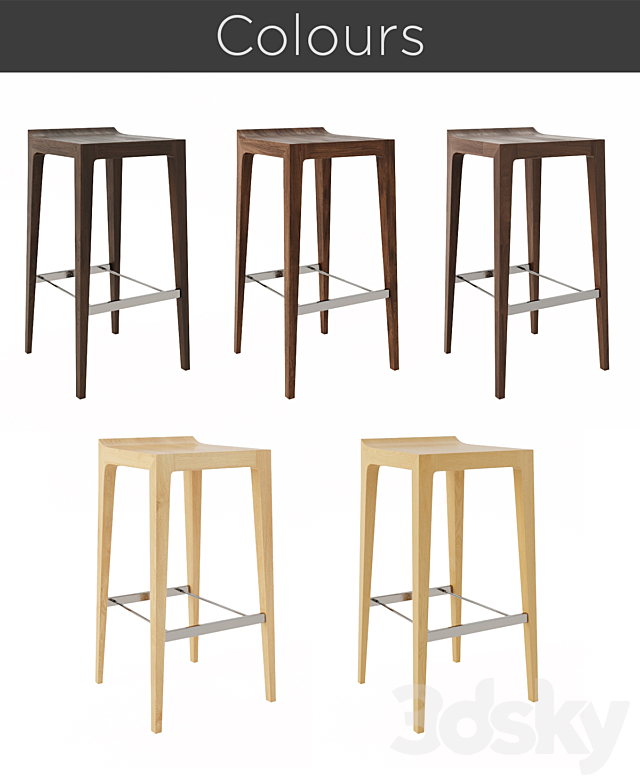 Bernhardt Design – Vanish Bar Stool 3DSMax File - thumbnail 2