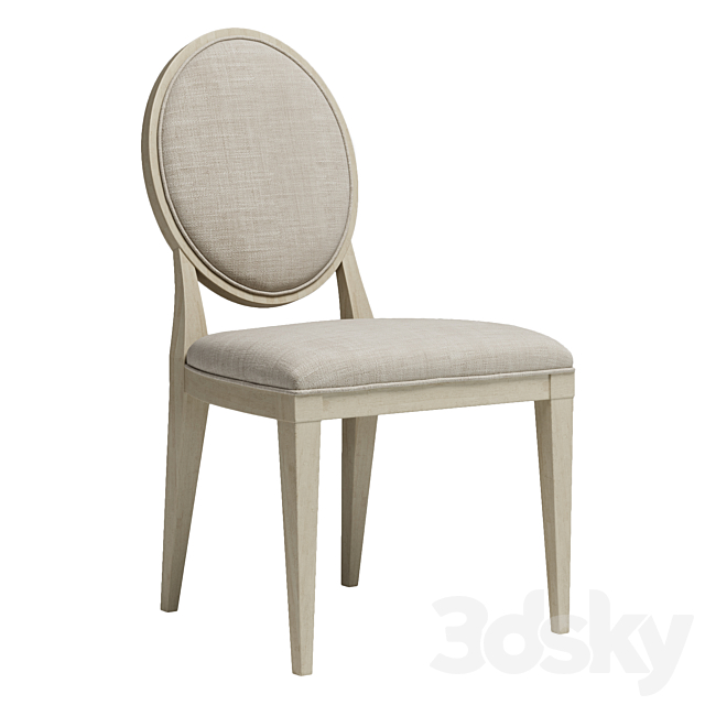 Bernhardt East Hampton Oval Back Side Chair 3DSMax File - thumbnail 1