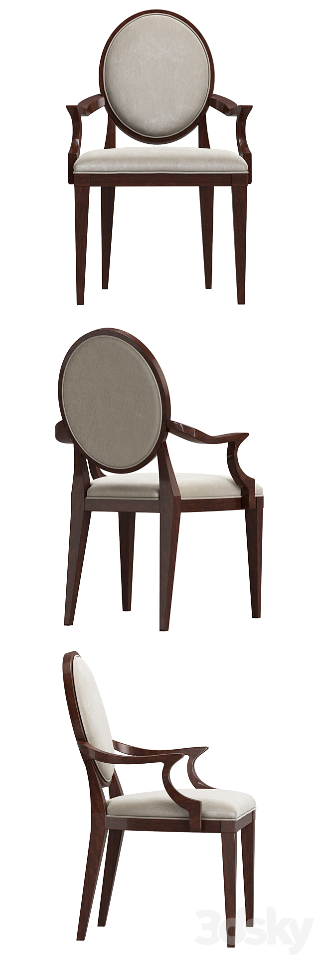 Bernhardt Haven Arm Chair 3DSMax File - thumbnail 2