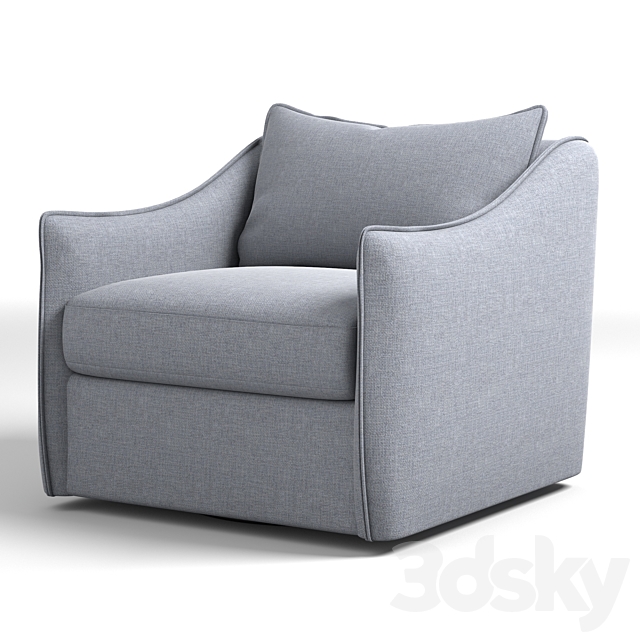 Bernhardt Joli Swivel Chair 3ds Max - thumbnail 1