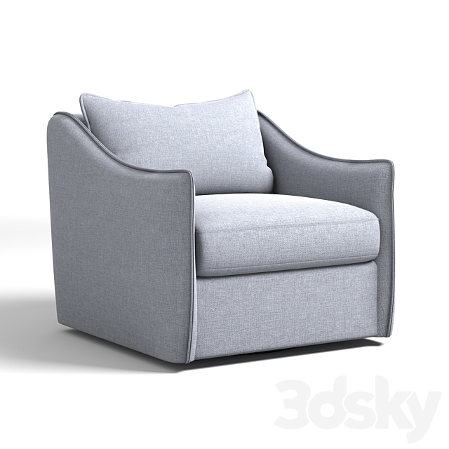 Bernhardt Joli Swivel Chair 3ds Max - thumbnail 3