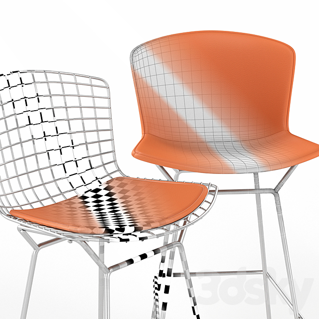 Bertoia barstool 3ds Max - thumbnail 3