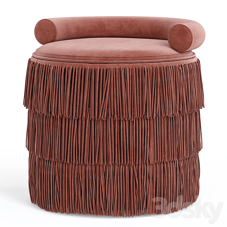 beth stool 3DS Max Model - thumbnail 1