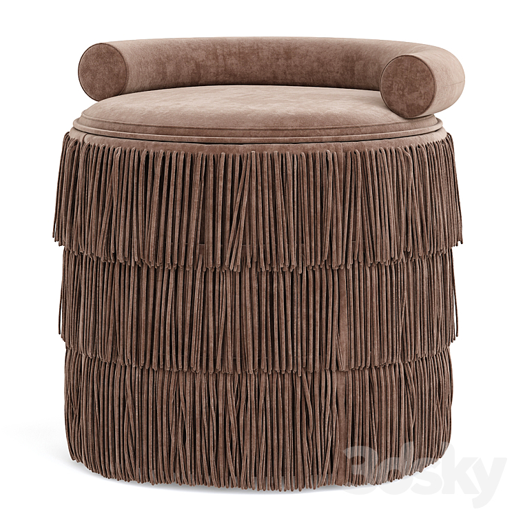 beth stool 3DS Max Model - thumbnail 2