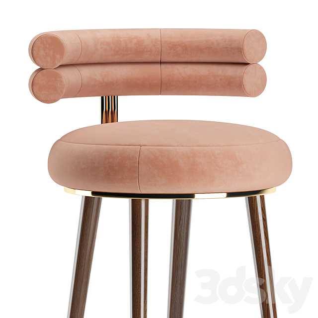 Betsy bar stool 3DSMax File - thumbnail 2