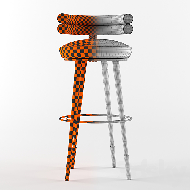 betsy-barchair-mezzo collection 3DS Max Model - thumbnail 3