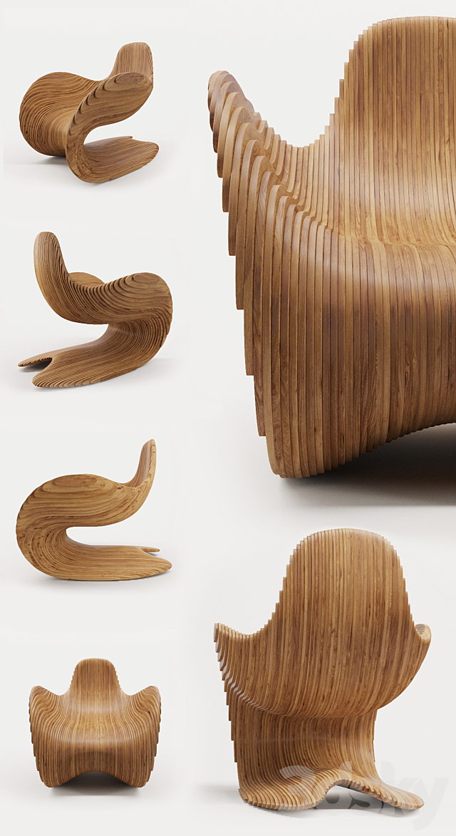 Betula Chair 3DSMax File - thumbnail 2