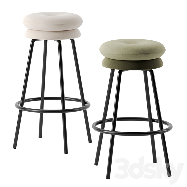 Big Tom barstool by Richard Lampert 3DSMax File - thumbnail 1