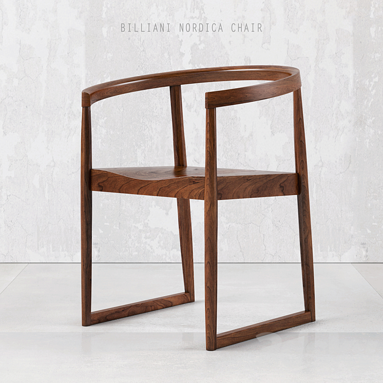 Billiani Nordica Chair by Marco Ferreri 3DS Max Model - thumbnail 3