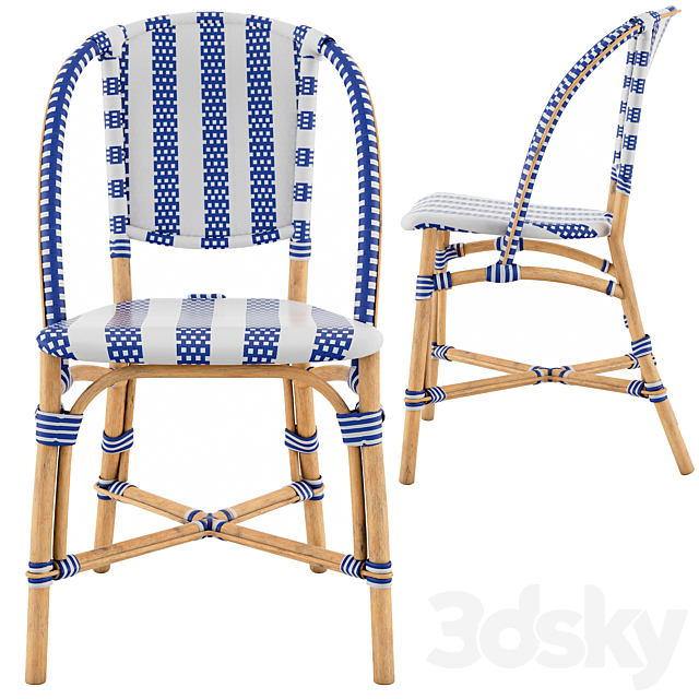 Bistro Chair 3DS Max Model - thumbnail 4